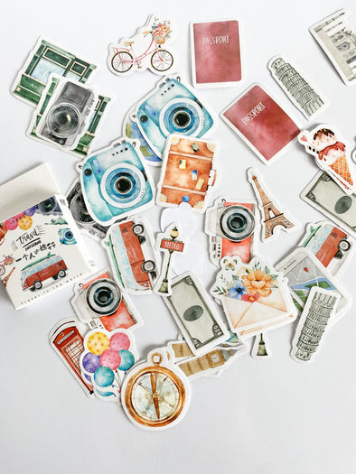 Travel Vinyl Die Cut Stickers