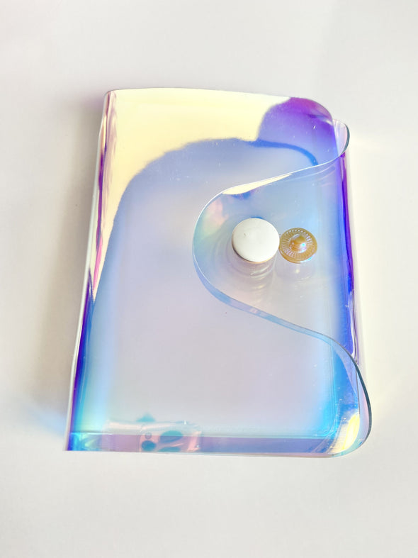 Clear Hologram Transparent  Credit Card/Mini Sticker Storage Holder
