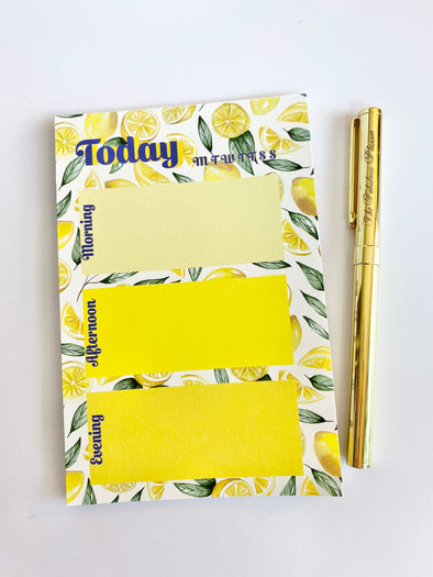 Daily Plans Lemon Print