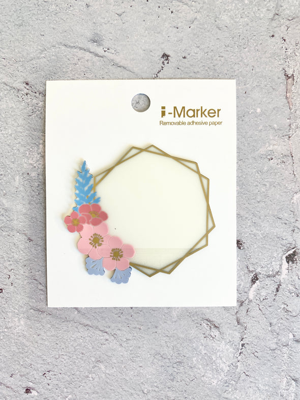Floral Transparent Memo Sticky Notes Notepad