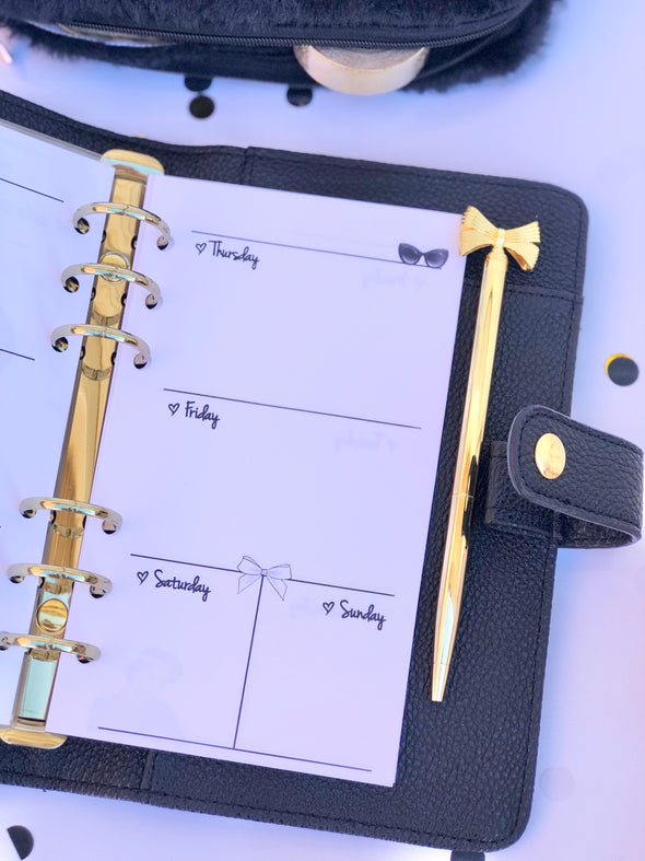 Coffee Lover Planner Weekly Inserts