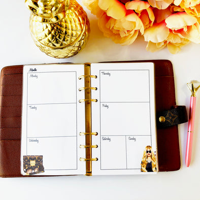 Handbags Vertical Weekly Planner Refills – The Fabulous Planner