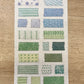 Rainbow Patterned Clear Tape Planner Stickers - Set of 15