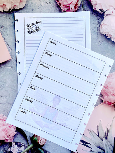 Mindfullness Collection Planner Weekly Inserts