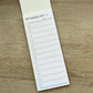 List Lined slim Notepad