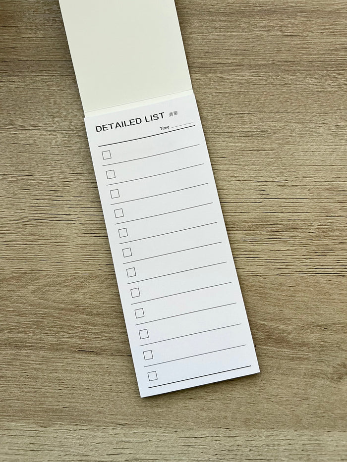 List Lined slim Notepad