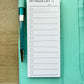 List Lined slim Notepad