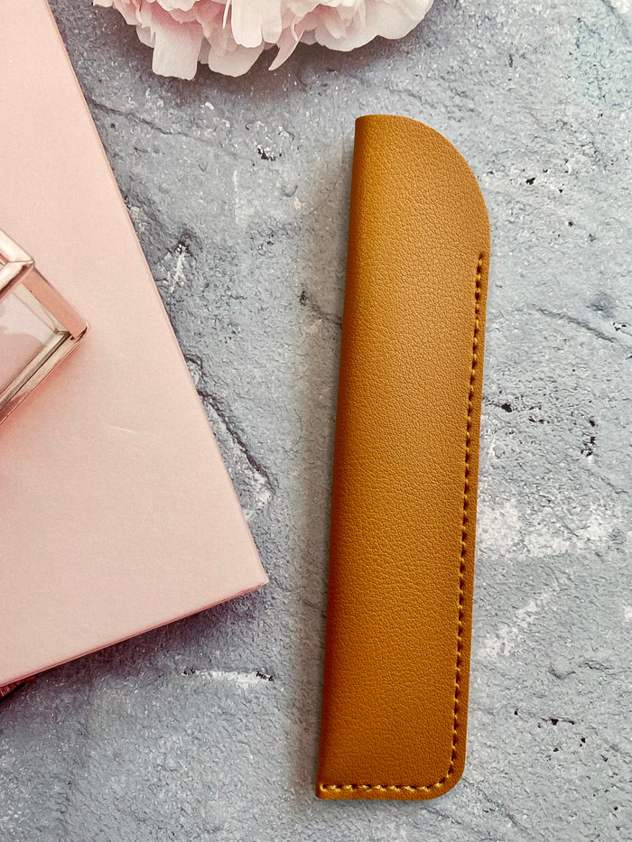 Cognac Pen Holder