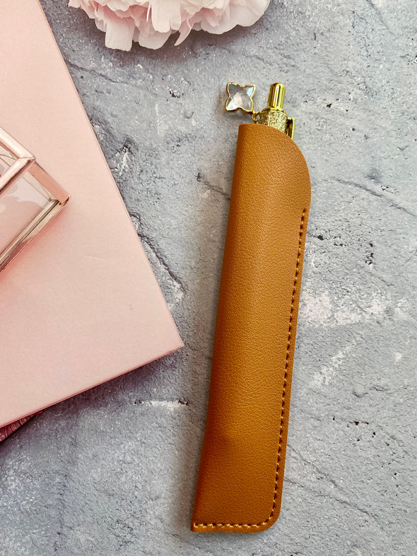 Cognac Pen Holder