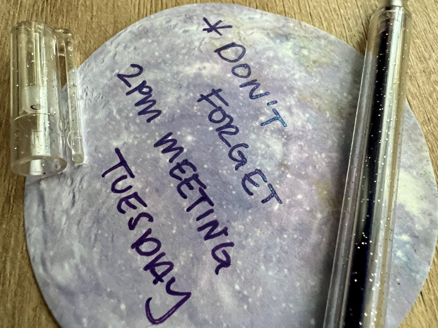 Purple Glitter Gel Pen
