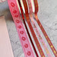 Pink and Red Hearts and Kisses Washi Tape