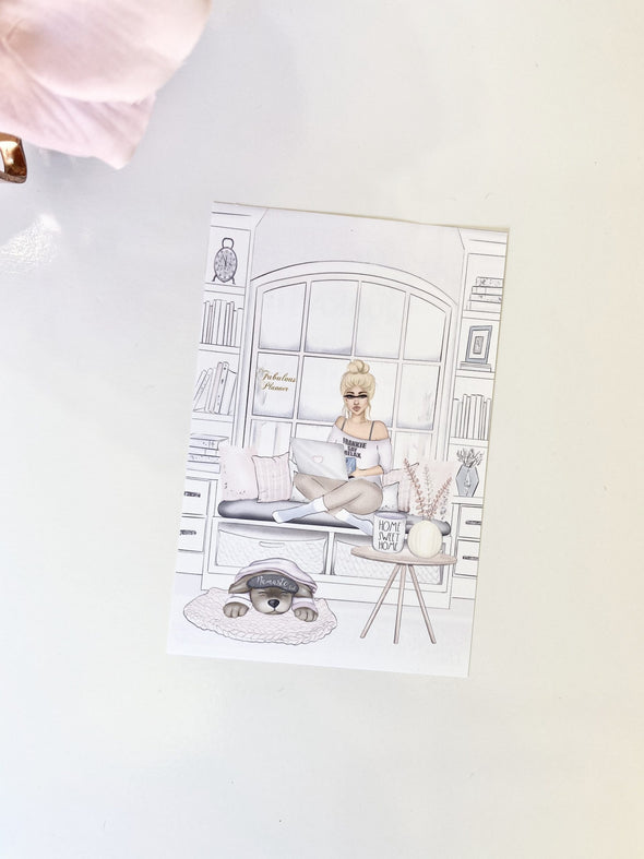 Cozy Quarantine Journal Card