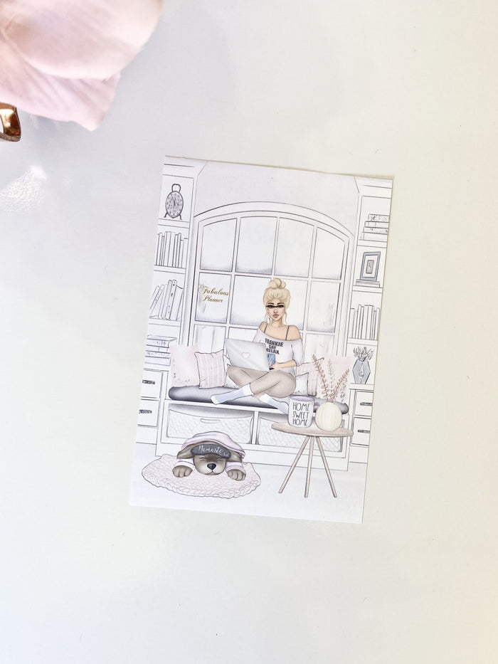 Cozy Quarantine Journal Card