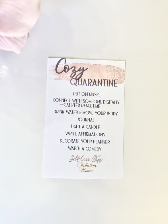 Cozy Quarantine Journal Card