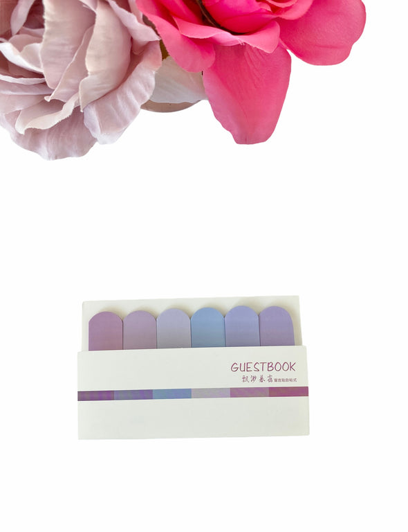 Purple Sticky Page Flags