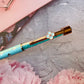 Rose Gold & Turquoise Tiffany Blue Bling Ballpoint Pen