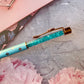 Rose Gold & Turquoise Tiffany Blue Bling Ballpoint Pen