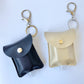 Sanitizer Faux Leather Keychain