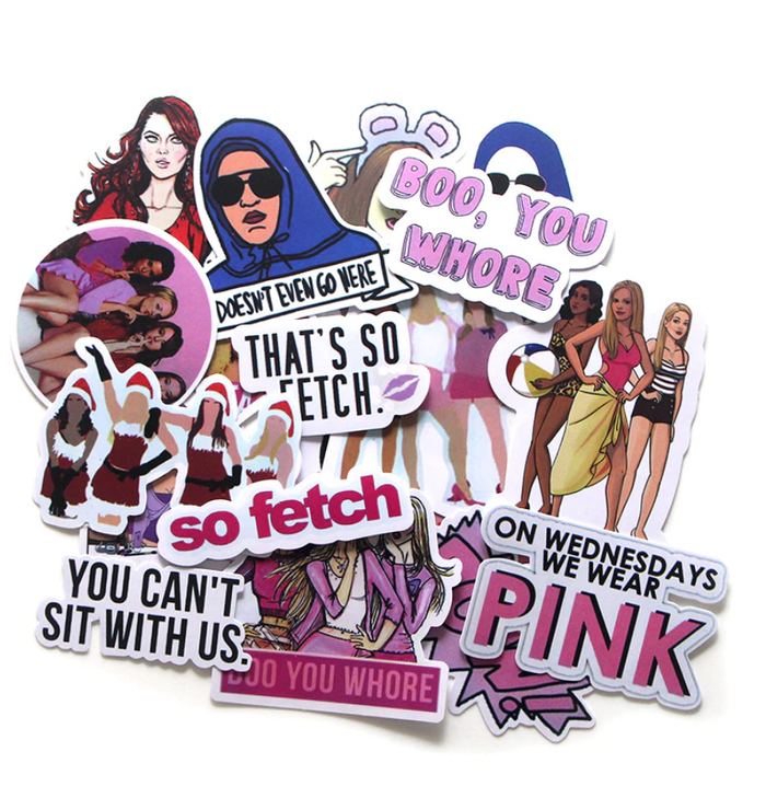 Mean Girls I'd Rather Be Me Stickers (Set of 4 - 3 Die Cut