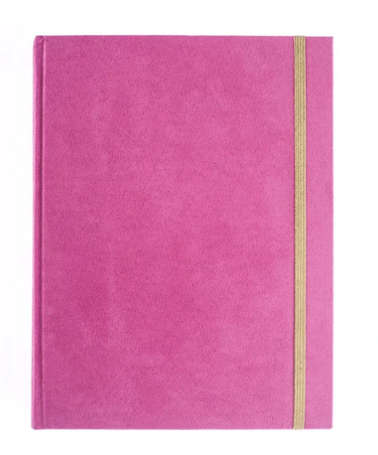 Bright Pink Velvet Journal