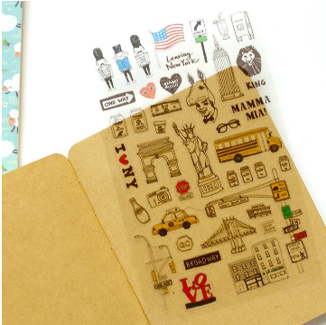 New York City Clear Stickers - 1 Sheet