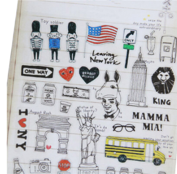 New York City Clear Stickers - 1 Sheet