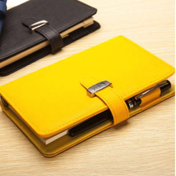 Faux Leather Colorful Ring Planner