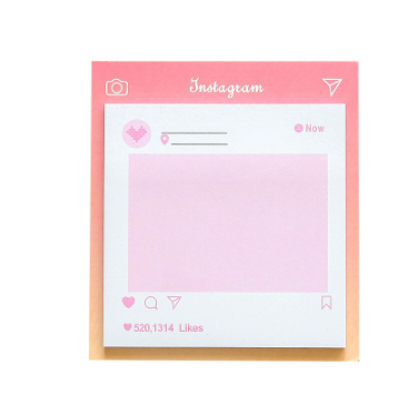 Instagram Notepad Memo Sticky Notes
