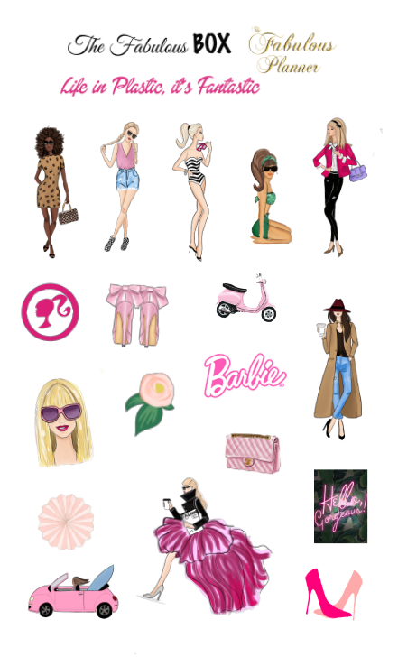 Life in Plastic Barbie Sticker Set - 3 Sheets