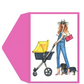 Expecting Cool Mom Baby Shower Card