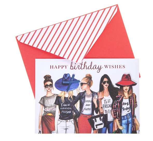 Fashionista Birthday Card