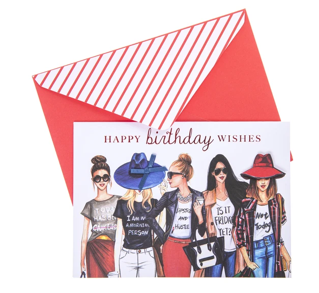 Fabulous Fashion Birthday Card Birthday Girl Card Fashion 