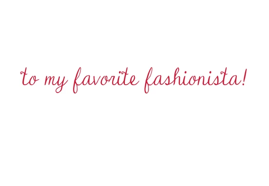 Fashionista Birthday Card