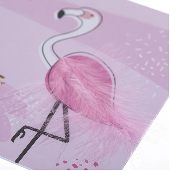 Fabulous Flamingo Embellished Card