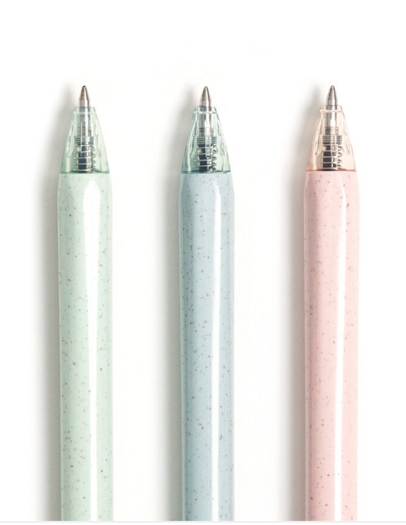 Gel Click Recycled Plastic Pastel Speckle Pens