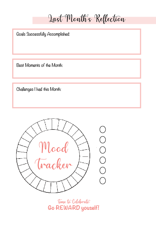 Instant Download Undated A5 Weekly Planner Vertical + Self-Development