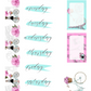 Spring in Paris Matte Stickers Kit - 4 Sheets