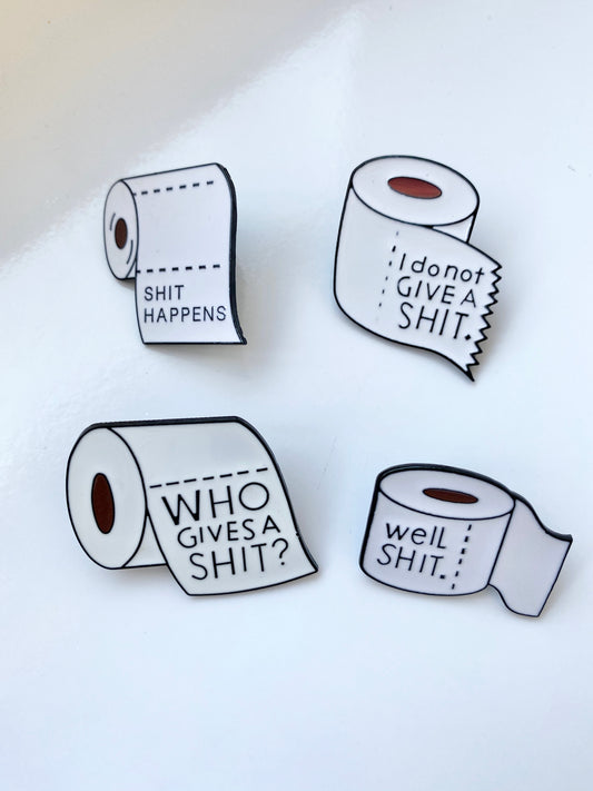 Toilet Paper Enamel Pin