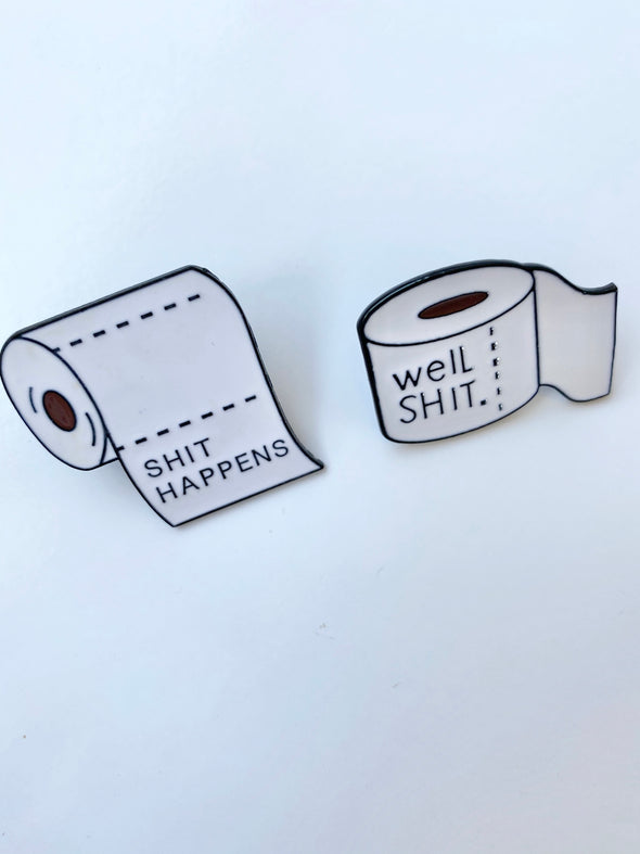 Toilet Paper Enamel Pin
