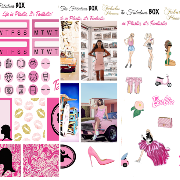 Life in Plastic Barbie Sticker Set - 3 Sheets