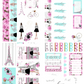 Spring in Paris Matte Stickers Kit - 4 Sheets