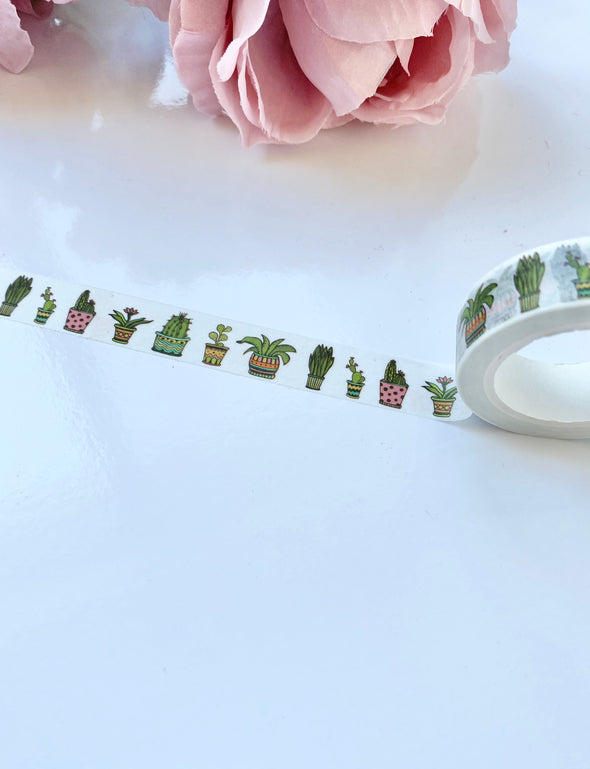 Cactus Succulent Washi Tape