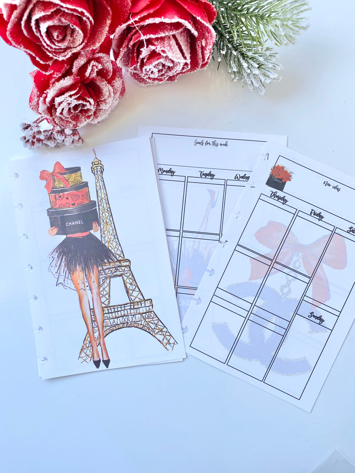 Luxury Holiday Planner Weekly Inserts