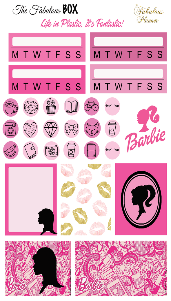 Life in Plastic Barbie Sticker Set - 3 Sheets