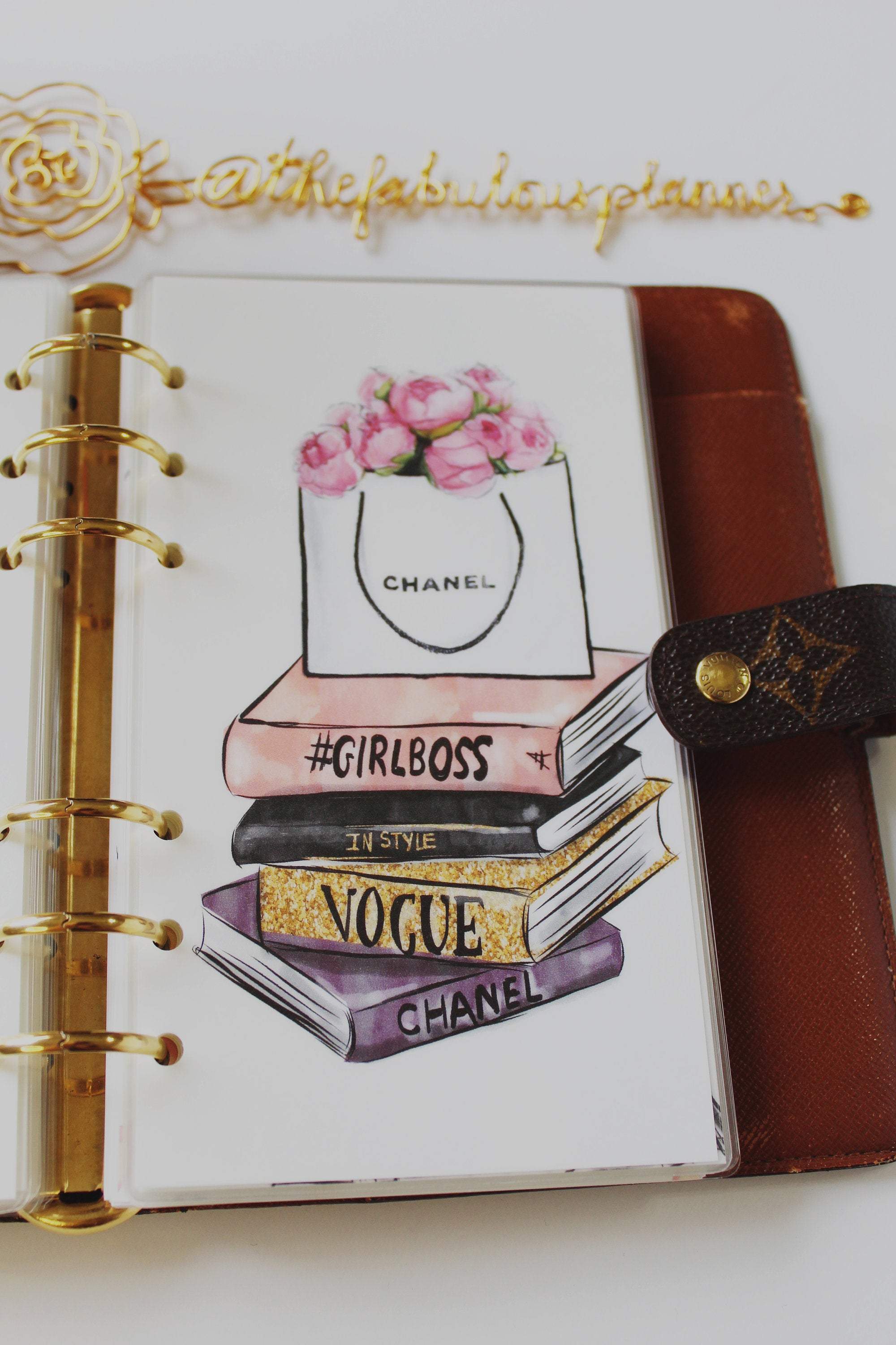 Girl Boss Planner Dashboard, Planner Insert, Filofax Dashboard