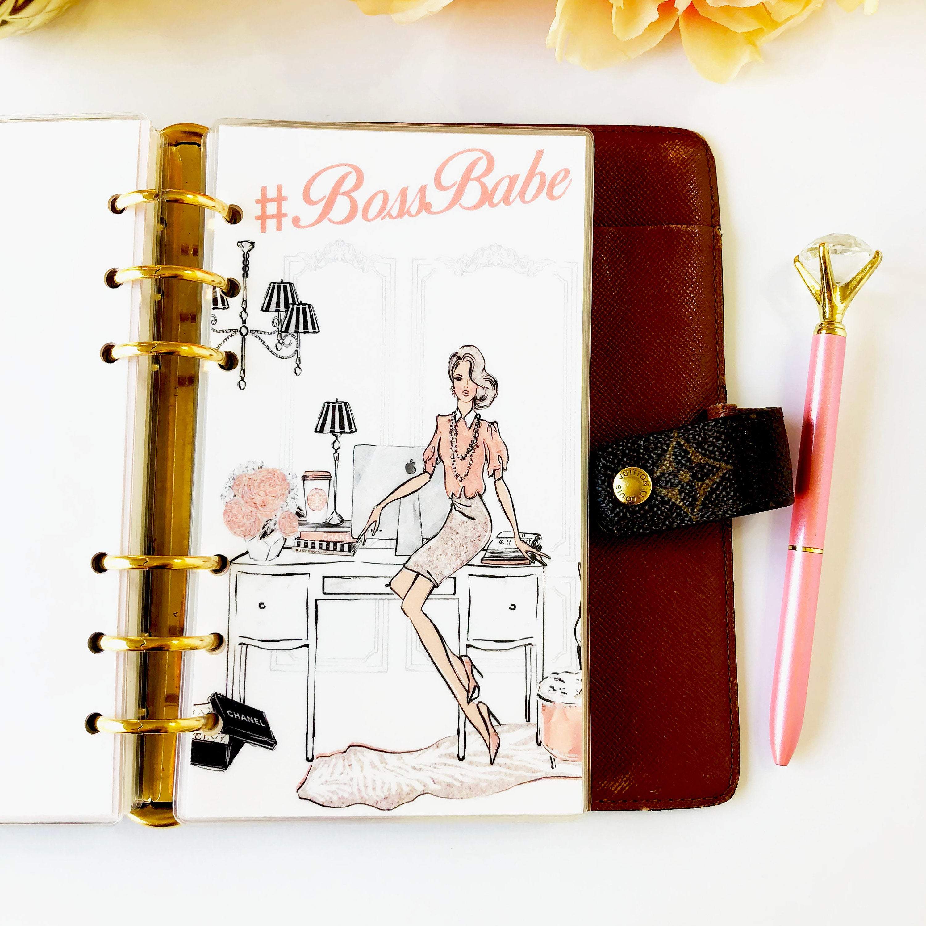 Girl Boss Planner Dashboard Insert for Your PM MM GM Agenda 