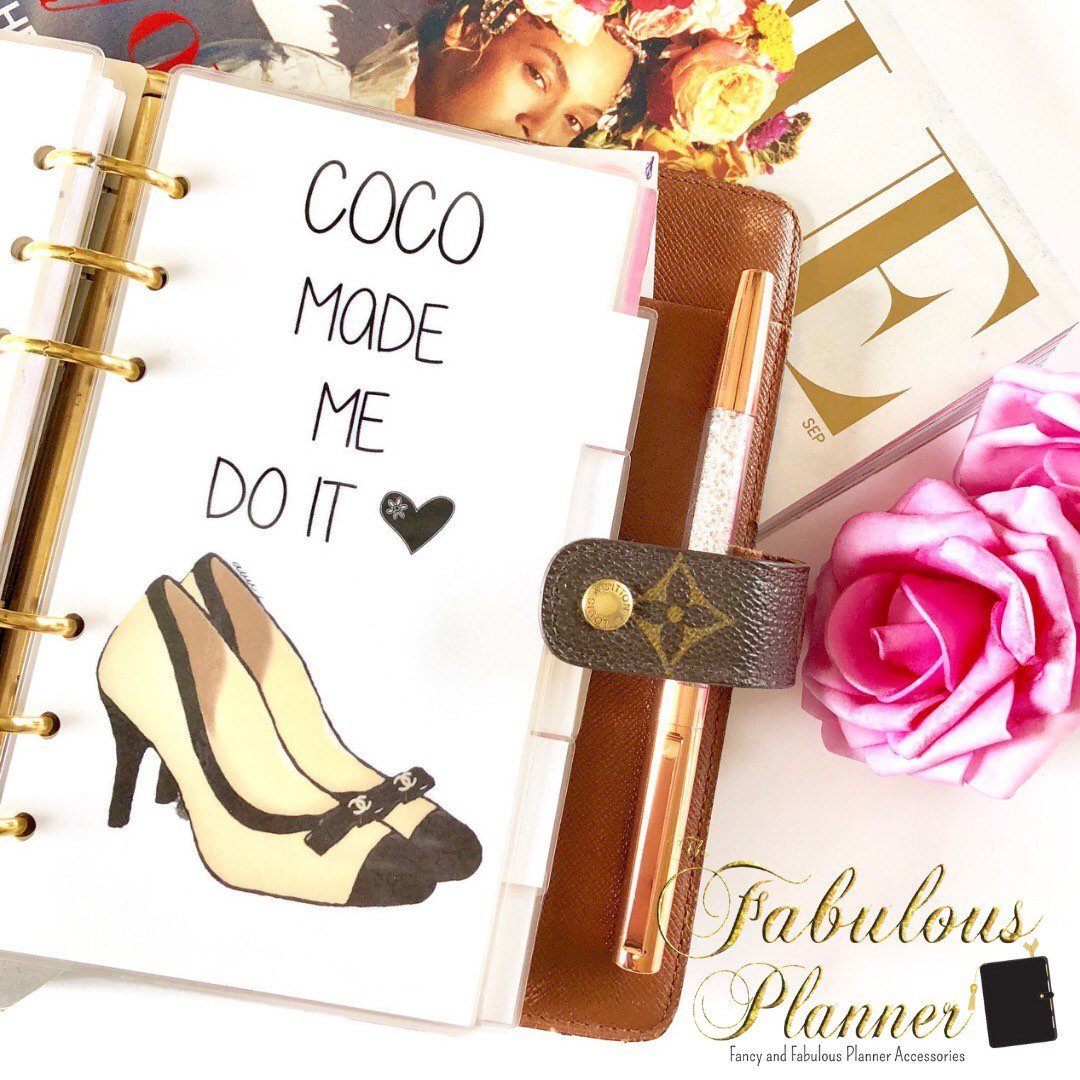 Coco Chanel Shoes Planner Dashboard – The Fabulous Planner