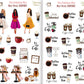 Coffee Addicted Matte Stickers- 2 sheets