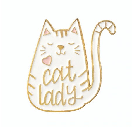 Dog Mom Cat Mom Enamel Pin