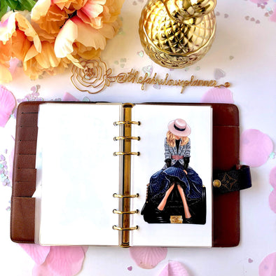 Fancy Hat Paris Lady Planner Dashboard